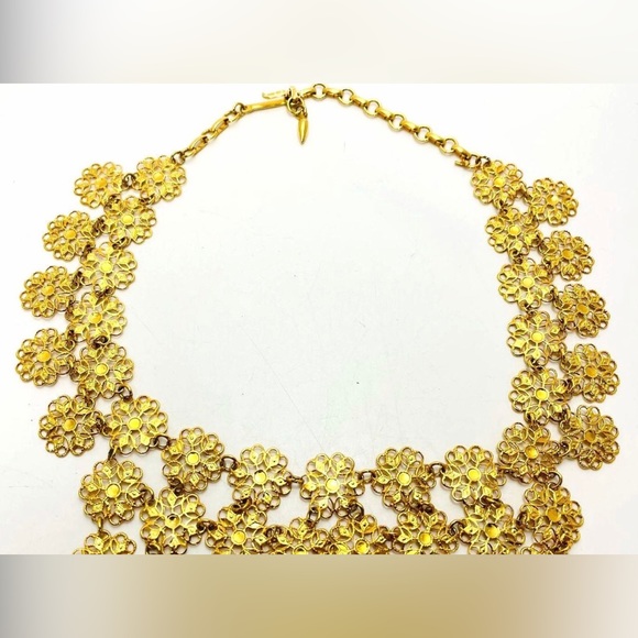 Vintage Kramer of NY and Vendome cleopatra bib flower links - Picture 3 of 8